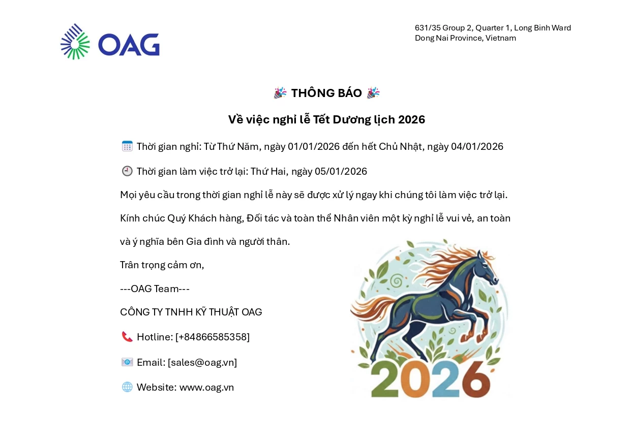 THÔNG BÁO - Về việc nghỉ lễ Tết Dương lịch 2026 hinh-anh